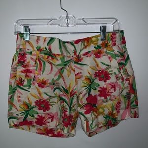 J. Crew shorts with a floral print